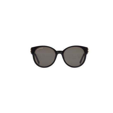 Women's Balenciaga Dynasty Round Sunglasses Black | 7240MJBHP