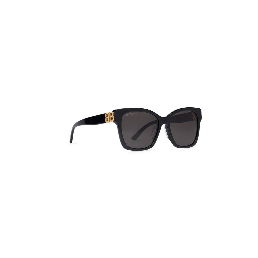 Women's Balenciaga Dynasty Square Sunglasses Black | 4179QJYNG