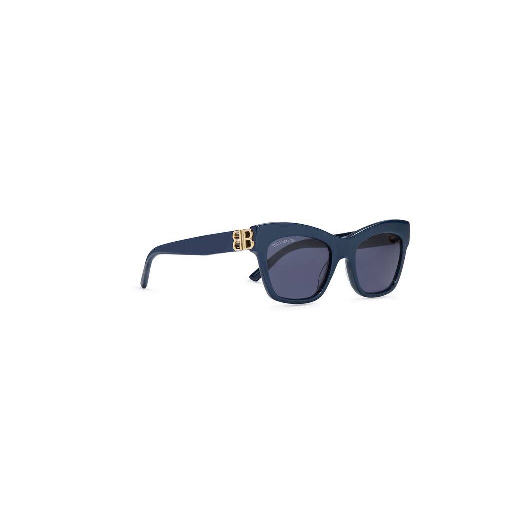 Women's Balenciaga Dynasty Square Sunglasses Blue | 7603YFVUE