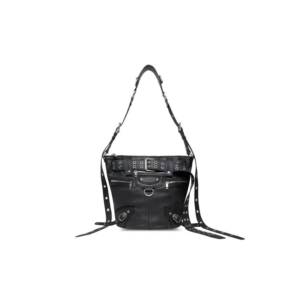 Women's Balenciaga Emo Bucket Bag Tote Bags Black | 5274OAIVS