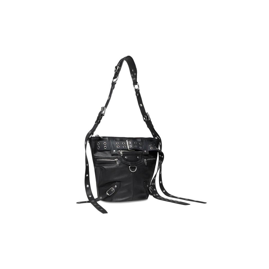 Women's Balenciaga Emo Bucket Bag Tote Bags Black | 5274OAIVS