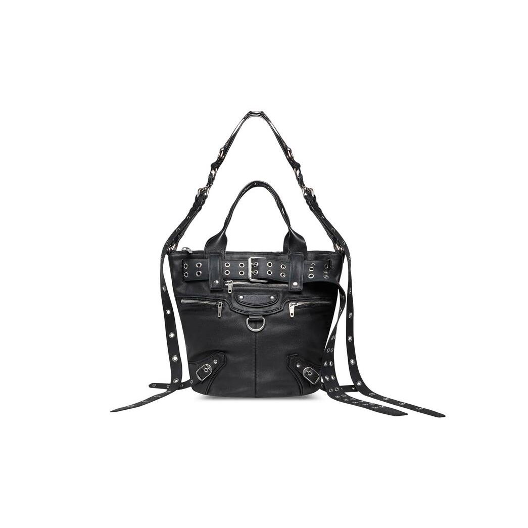 Women's Balenciaga Emo Large Tote Bags Black | 7890YNSDR