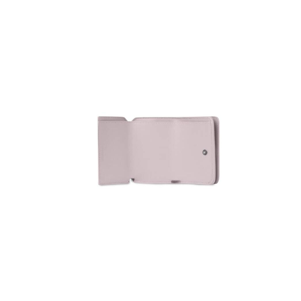 Women's Balenciaga Essential Mini Wallets Light Rose | 6485VNWYA