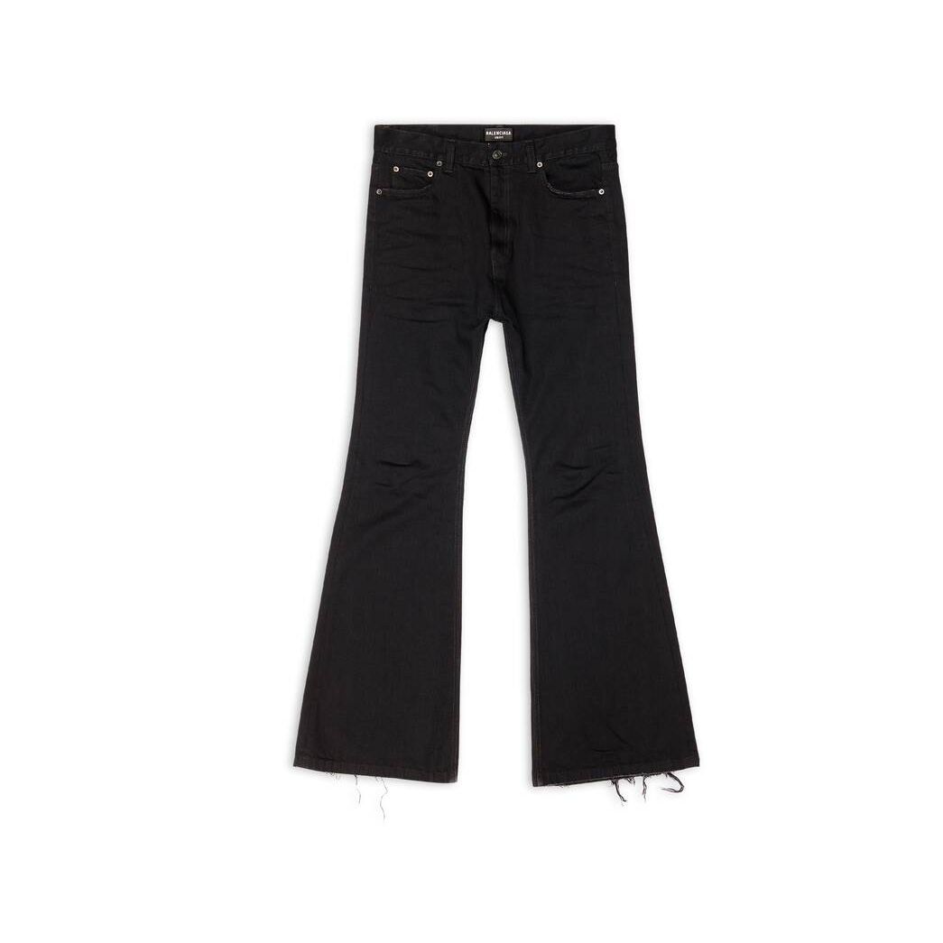 Women's Balenciaga Flared Pants Black | 7193IAFSW