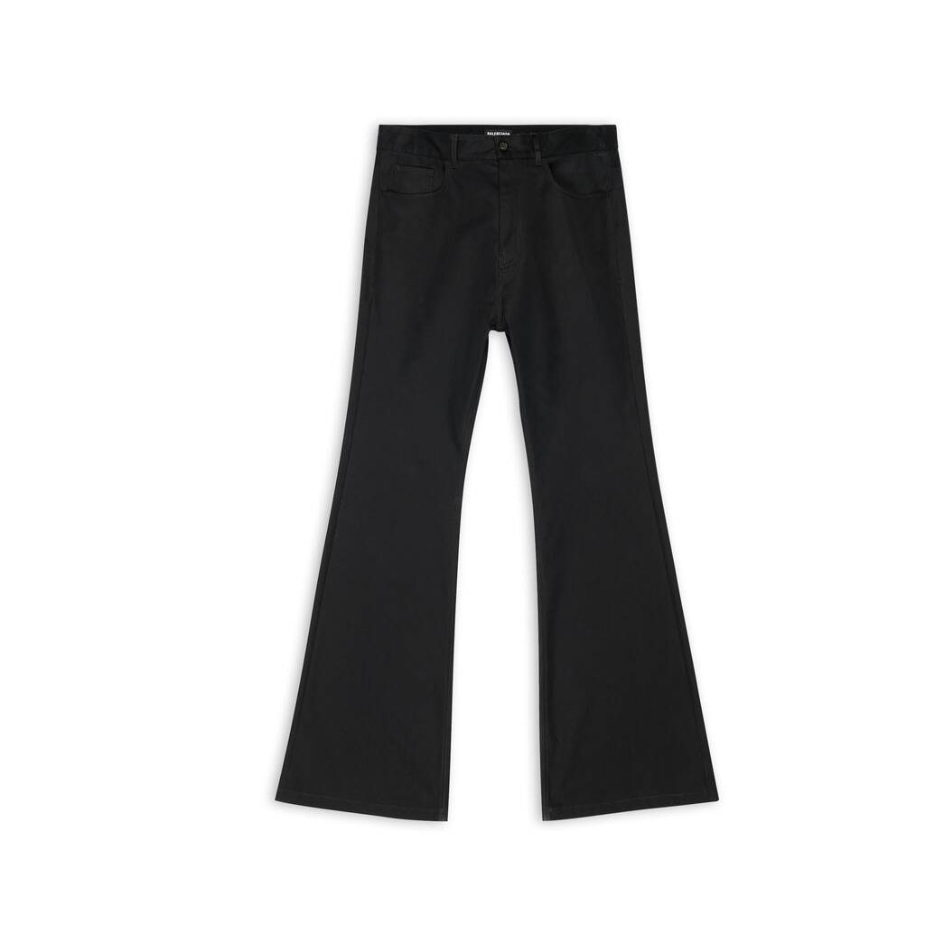 Women's Balenciaga Flared Pants Black | 8196VIKFG