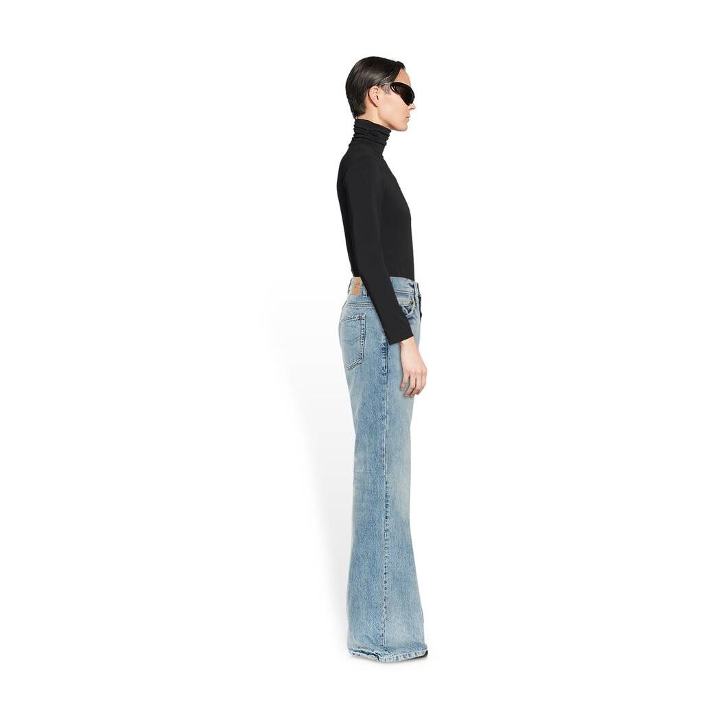 Women's Balenciaga Flared Pants Blue | 3609OAKHF