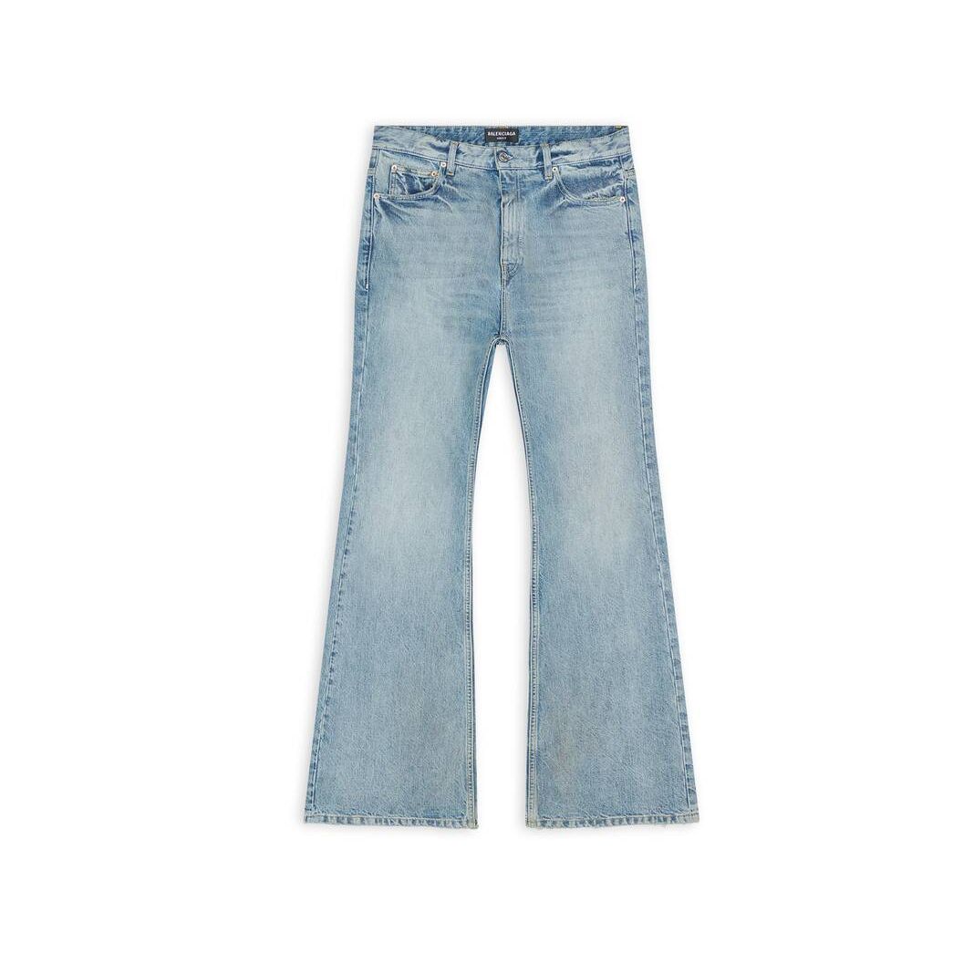 Women's Balenciaga Flared Pants Blue | 3609OAKHF