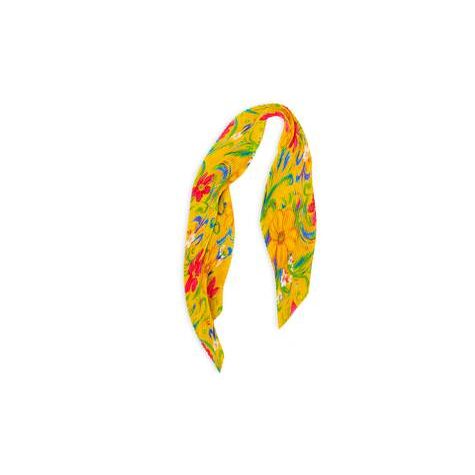 Women's Balenciaga Floral Plisse Caps Yellow | 7412FZHQD