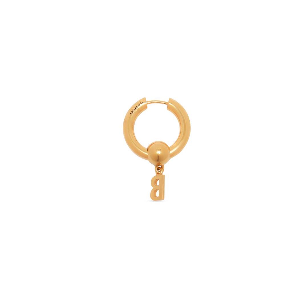 Women's Balenciaga Force B Earring Jewelry Gold | 0793PVXCM