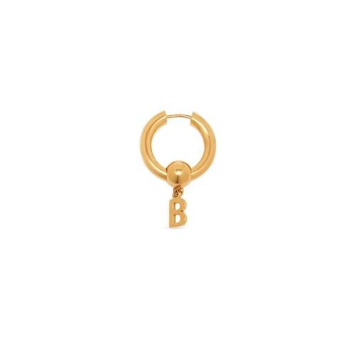 Women's Balenciaga Force B Earring Jewelry Gold | 0793PVXCM