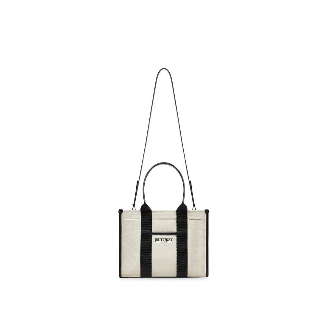 Women's Balenciaga Hardware Small With Strap Tote Bags Beige | 0438DLXRT