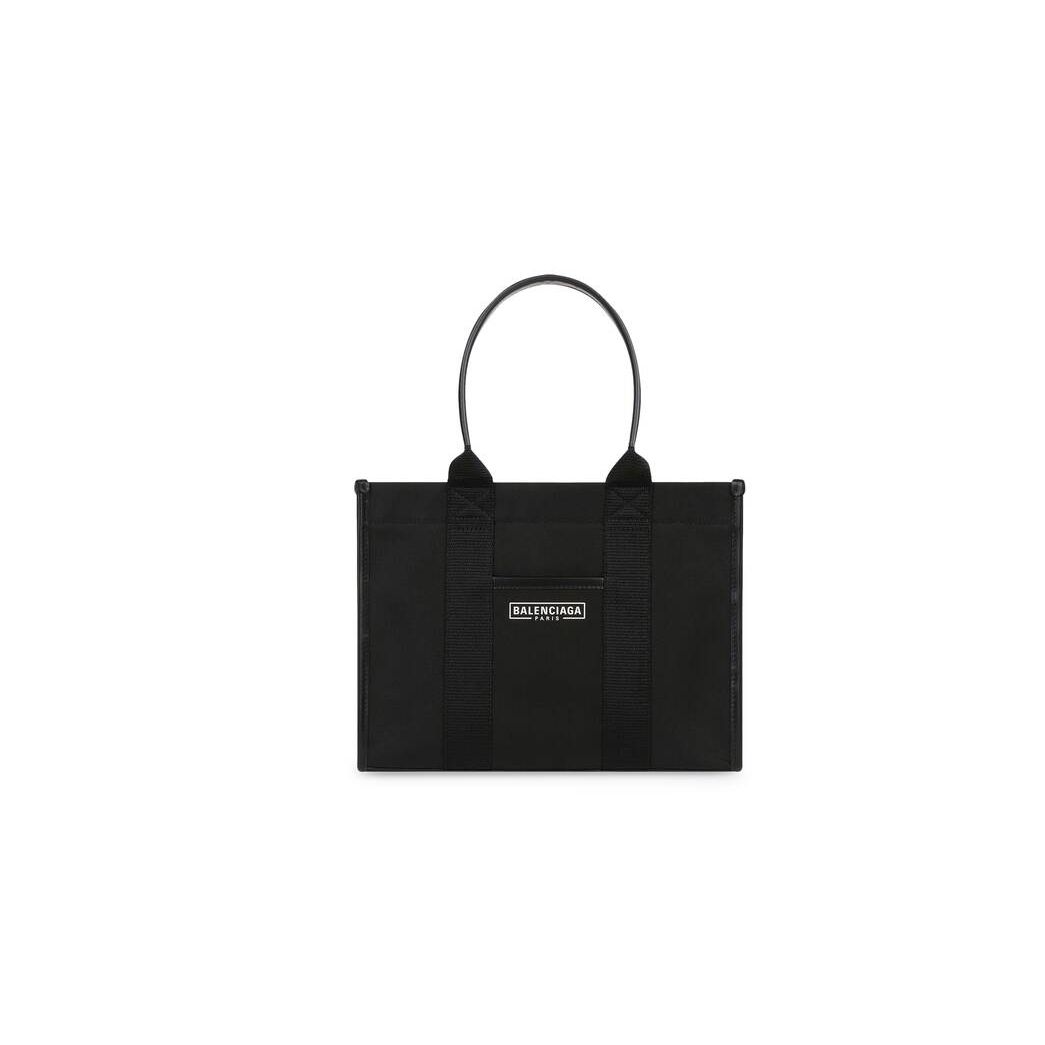 Women's Balenciaga Hardware Small With Strap Tote Bags Black | 1908SKRNH