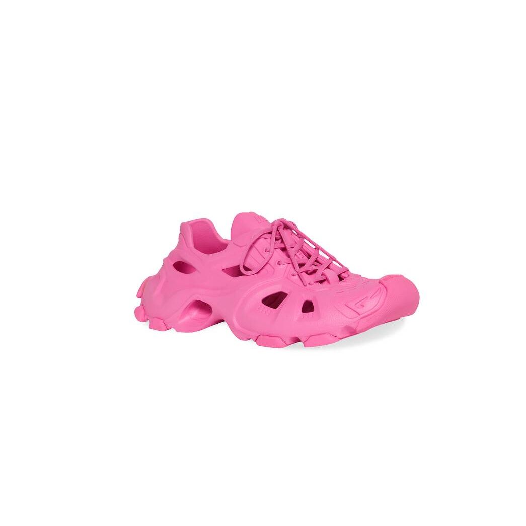 Women's Balenciaga Hd Lace-up Sneakers Pink | 7046LEWCD