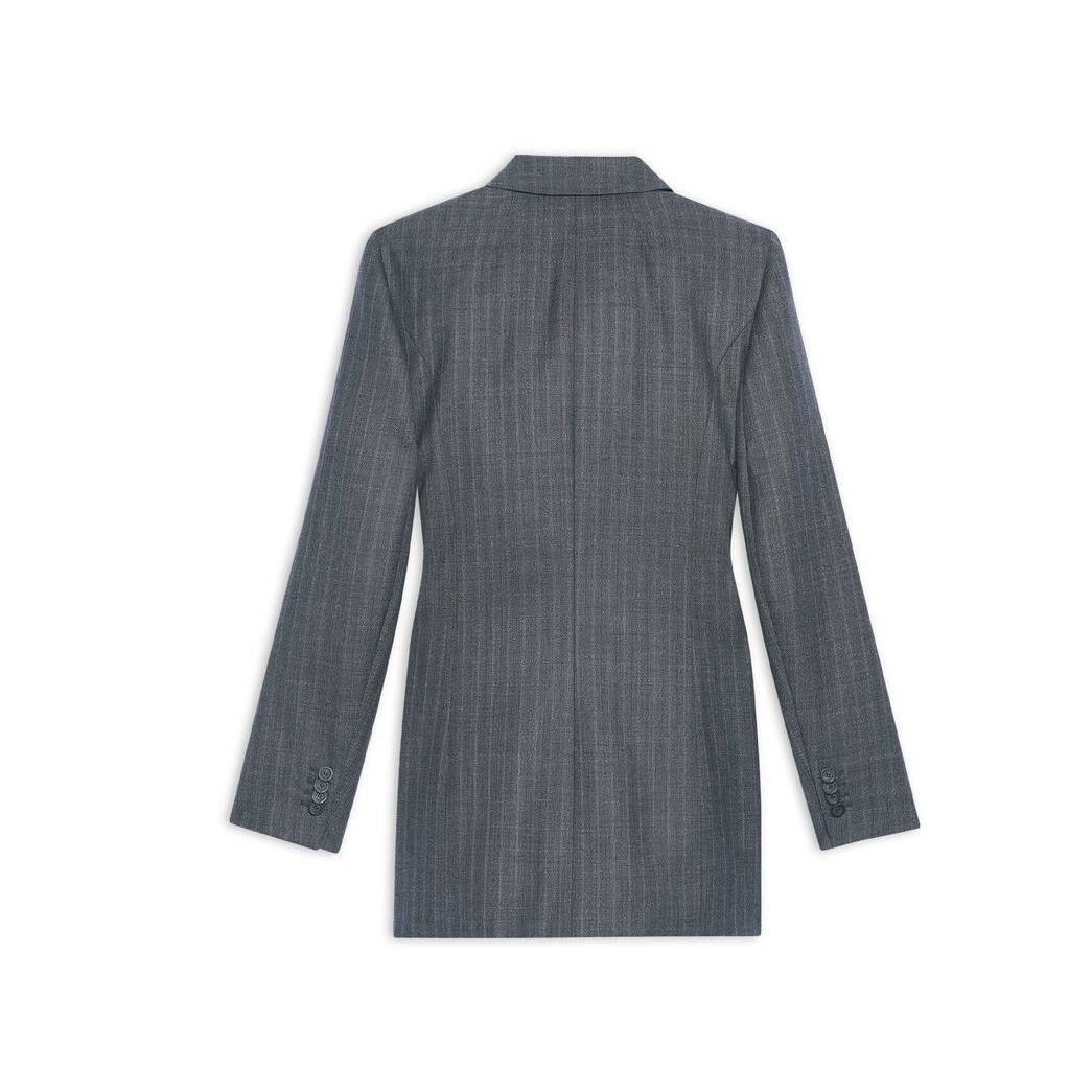 Women's Balenciaga Hourglass Blazer Jackets Grey | 0165NIVPF