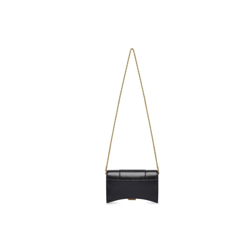 Women's Balenciaga Hourglass Box Chain Strap Black | 7905QWVGD