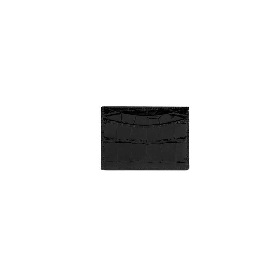 Women's Balenciaga Hourglass Cardholders Black | 4560AXDFW