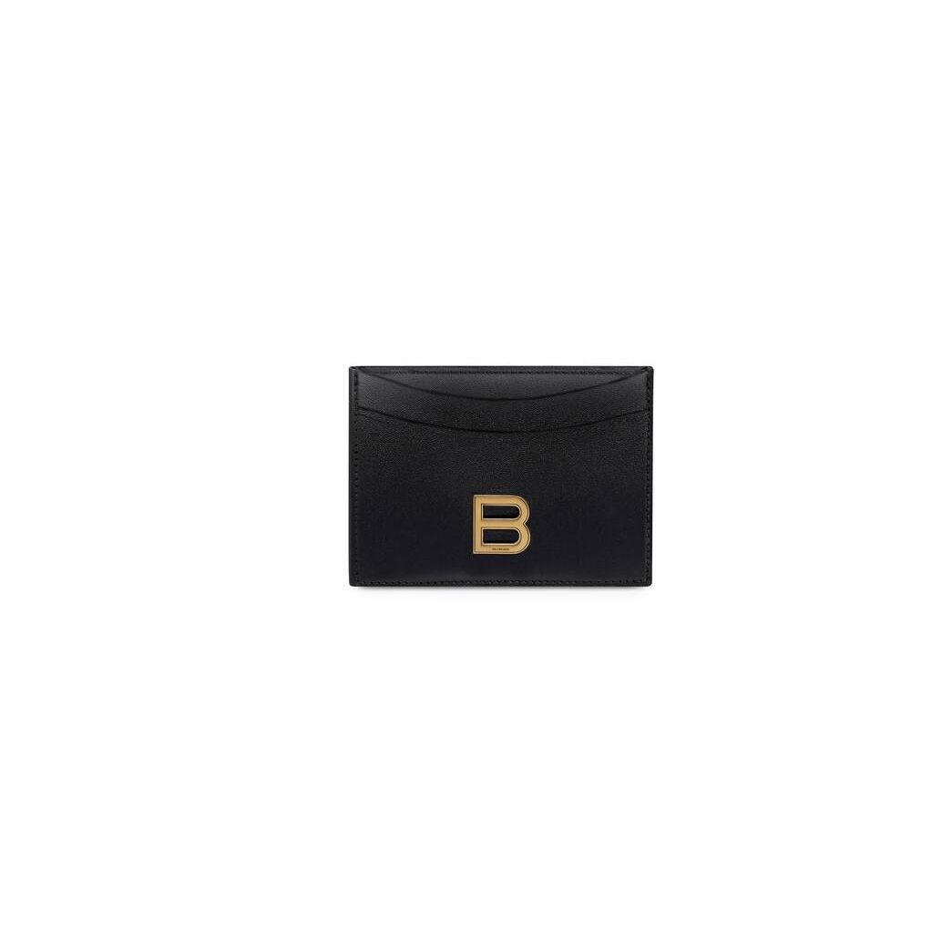 Women\'s Balenciaga Hourglass Cardholders Black | 6548OGTDY