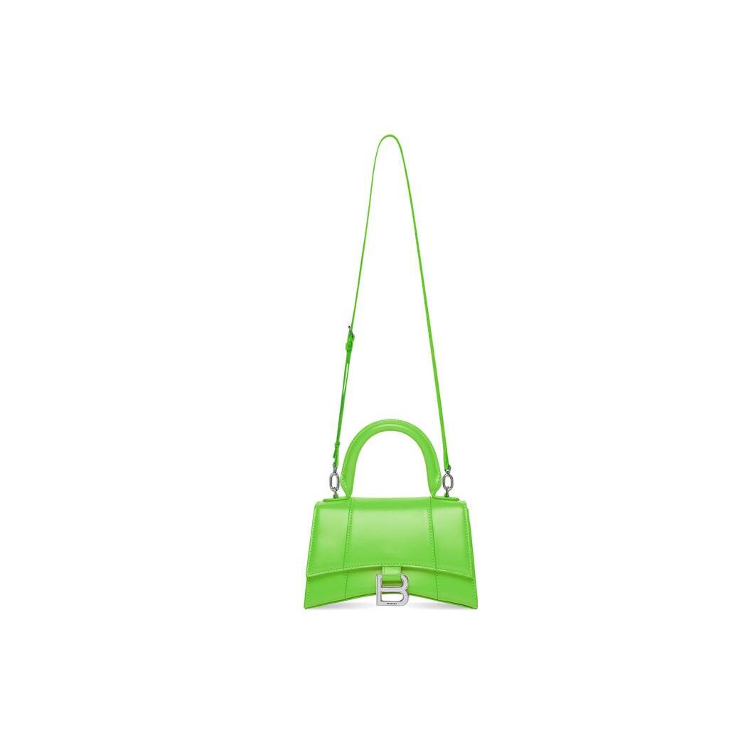 Women's Balenciaga Hourglass Xs Box Handbag Light Green | 9065HKVYD