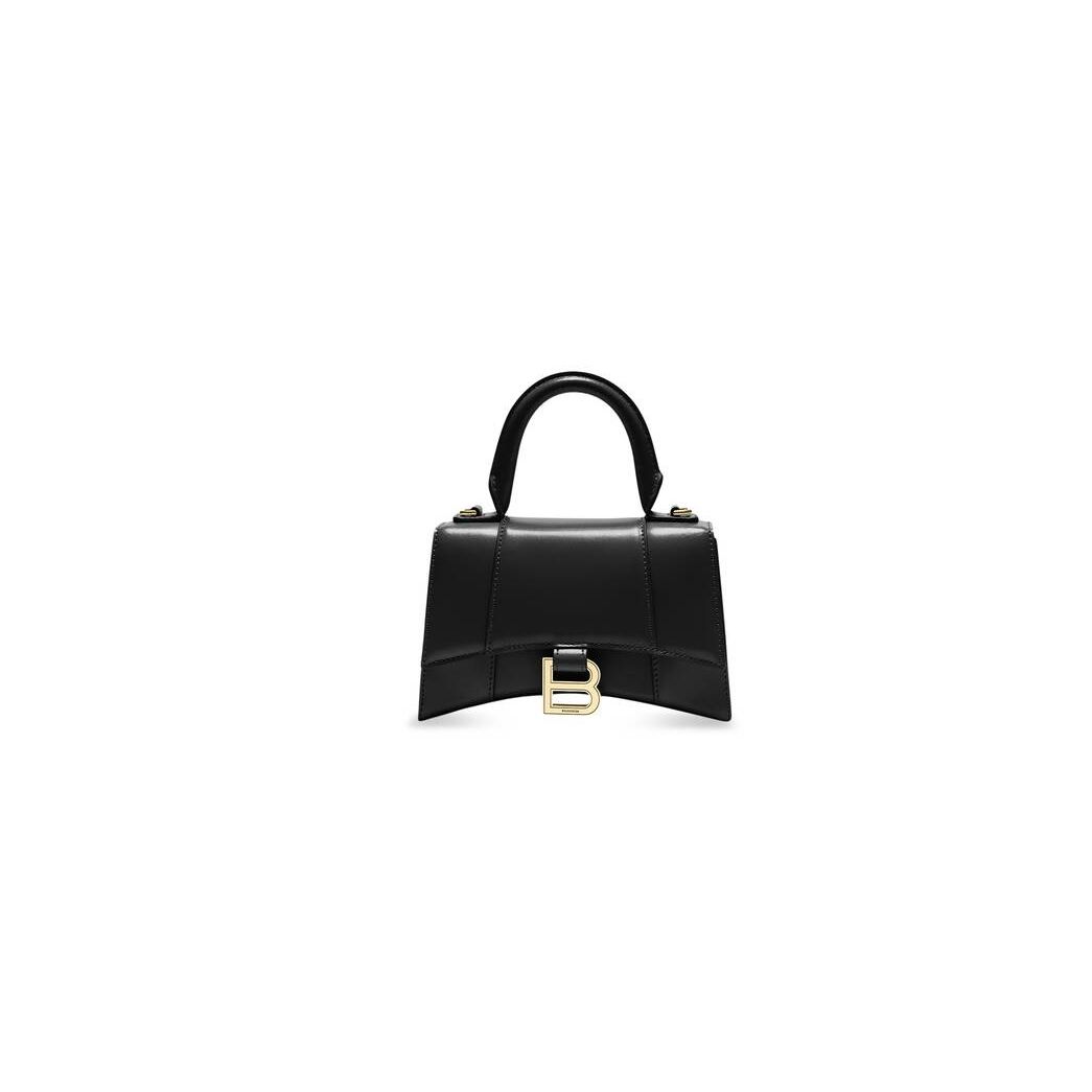 Women's Balenciaga Hourglass Xs Box Mini Bag Black | 9682YSGIU