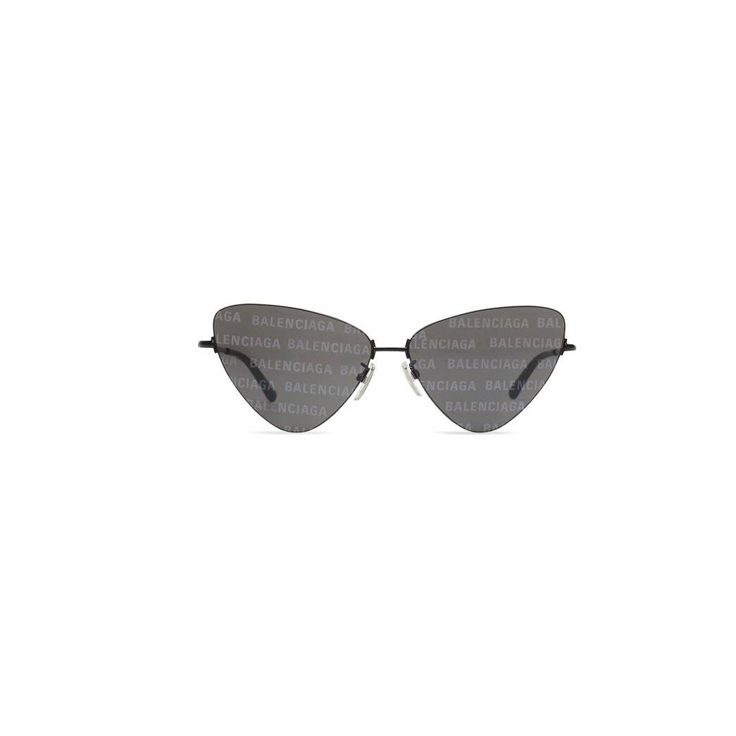 Women\'s Balenciaga Invisile Xxl Cat Sunglasses Grey | 2706PCFED