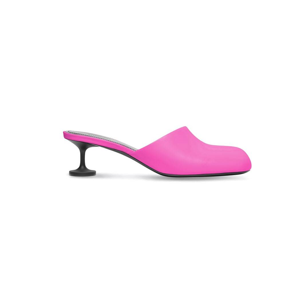 Women\'s Balenciaga Lady 50mm Mule Pumps Pink | 2965PRFLM