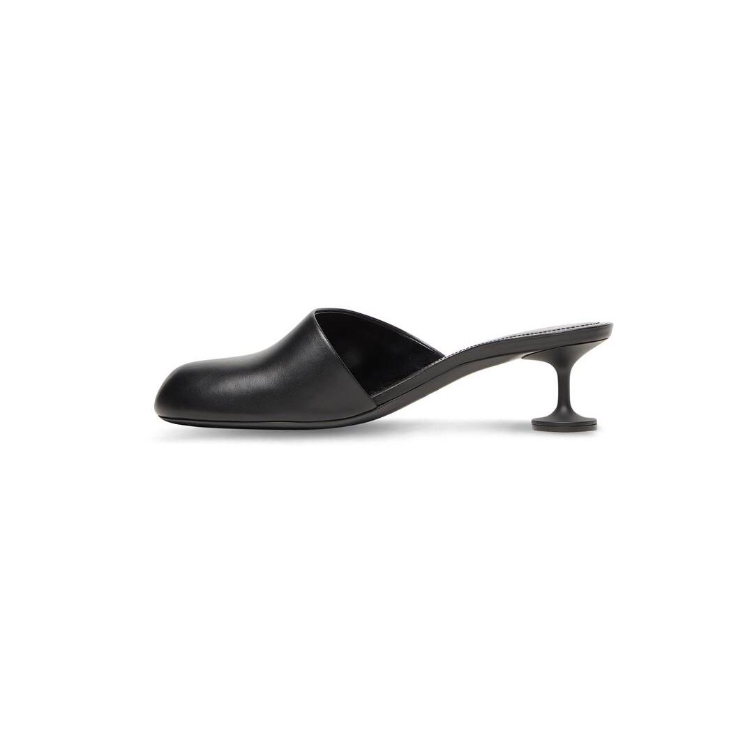 Women's Balenciaga Lady 50mm Mule Pumps Black | 3826BOHCM