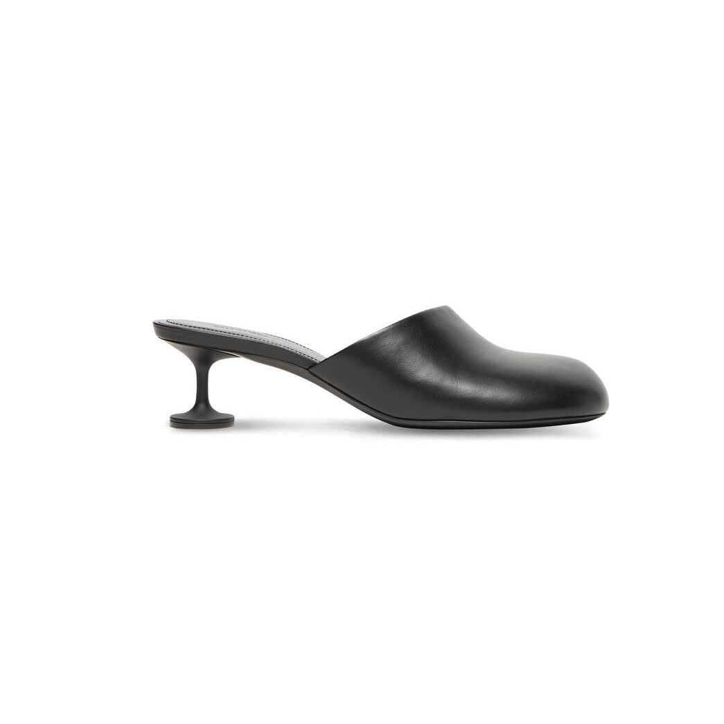 Women\'s Balenciaga Lady 50mm Mule Pumps Black | 3826BOHCM