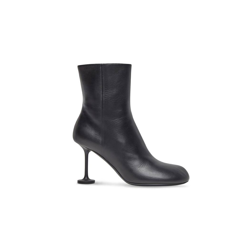 Women\'s Balenciaga Lady 90mm Boots Black | 9468OKZWV