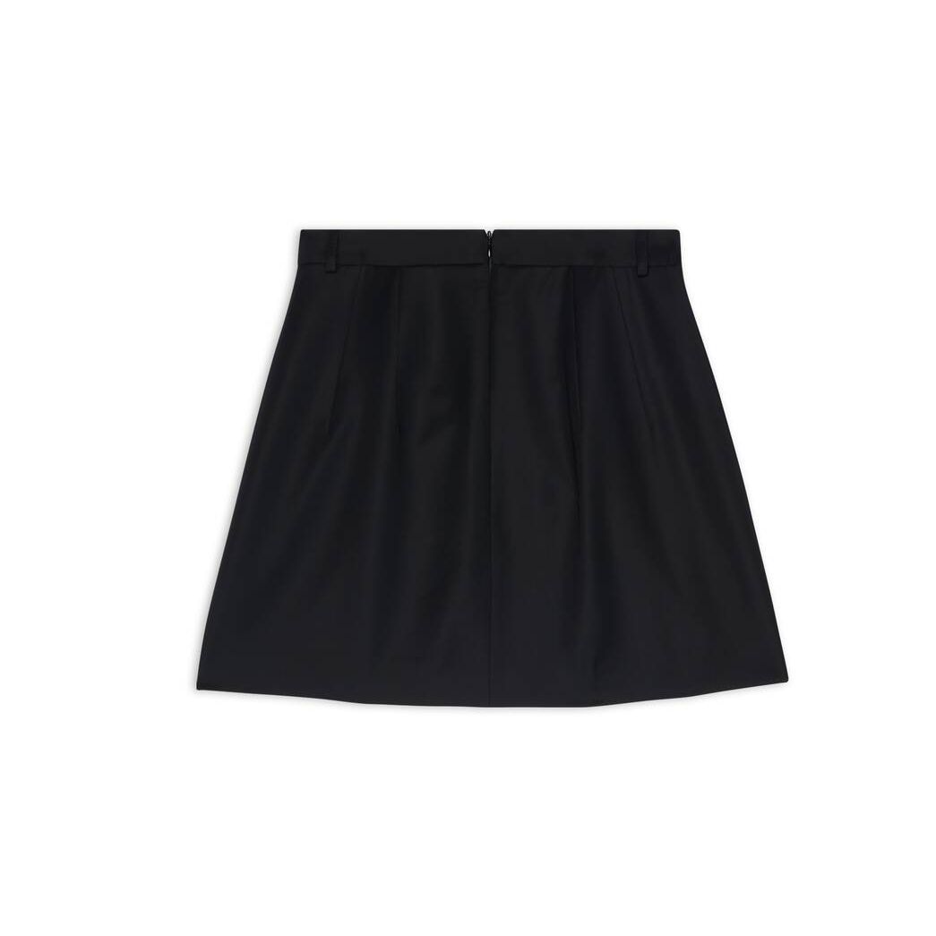 Women's Balenciaga Large Mini Skirts Black | 3812WDXKA