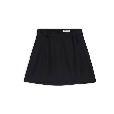 Women's Balenciaga Large Mini Skirts Black | 3812WDXKA