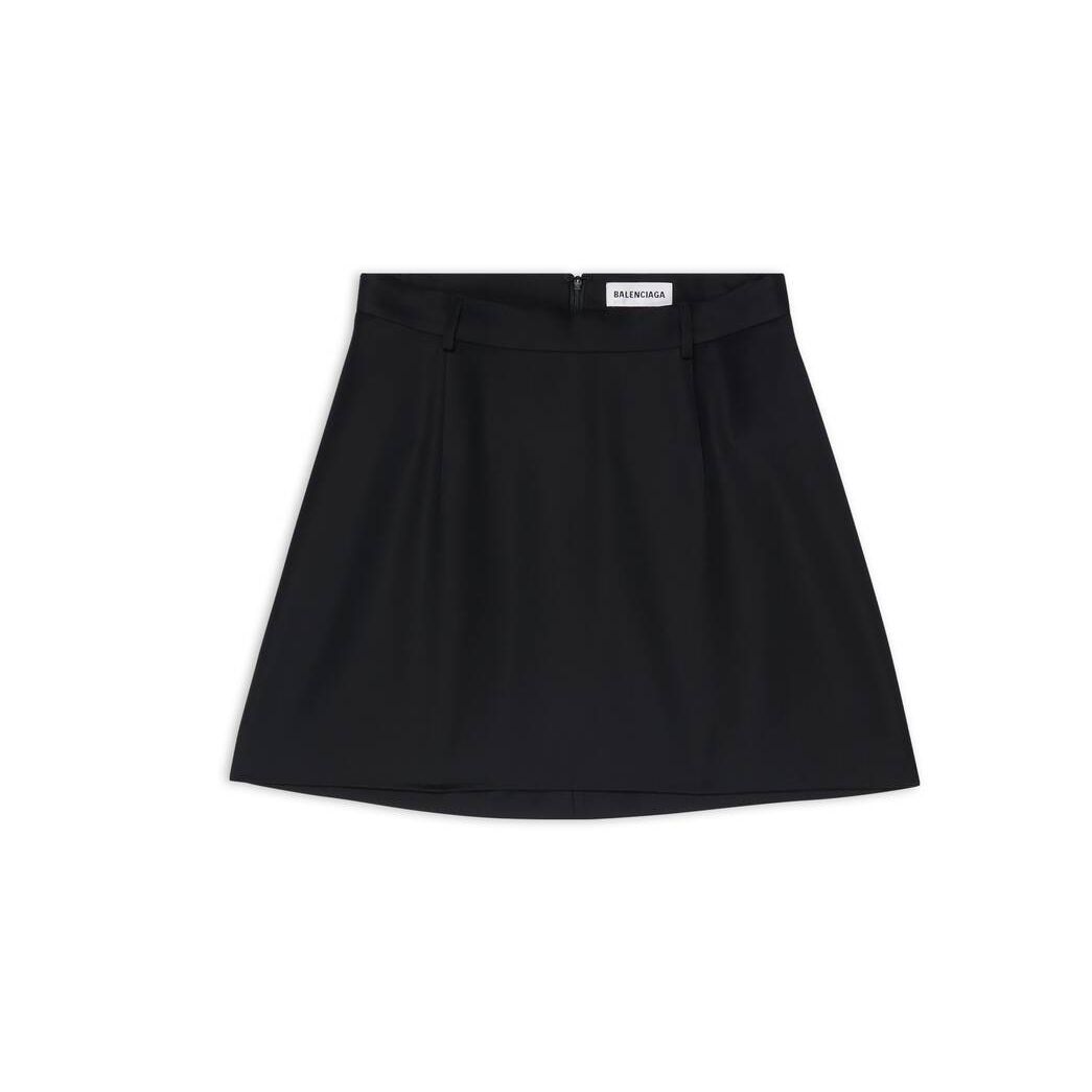 Women\'s Balenciaga Large Mini Skirts Black | 3812WDXKA