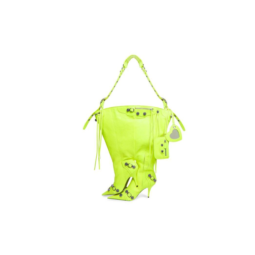 Women's Balenciaga Le Cagole Boot Bag Tote Bags Yellow | 4089CTEXH