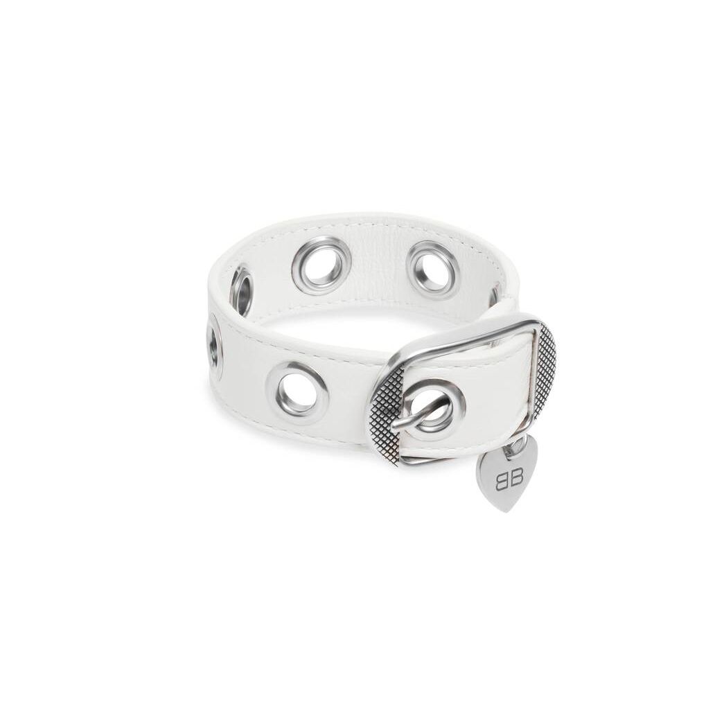 Women's Balenciaga Le Cagole Bracelet Jewelry White | 0314PTLBD