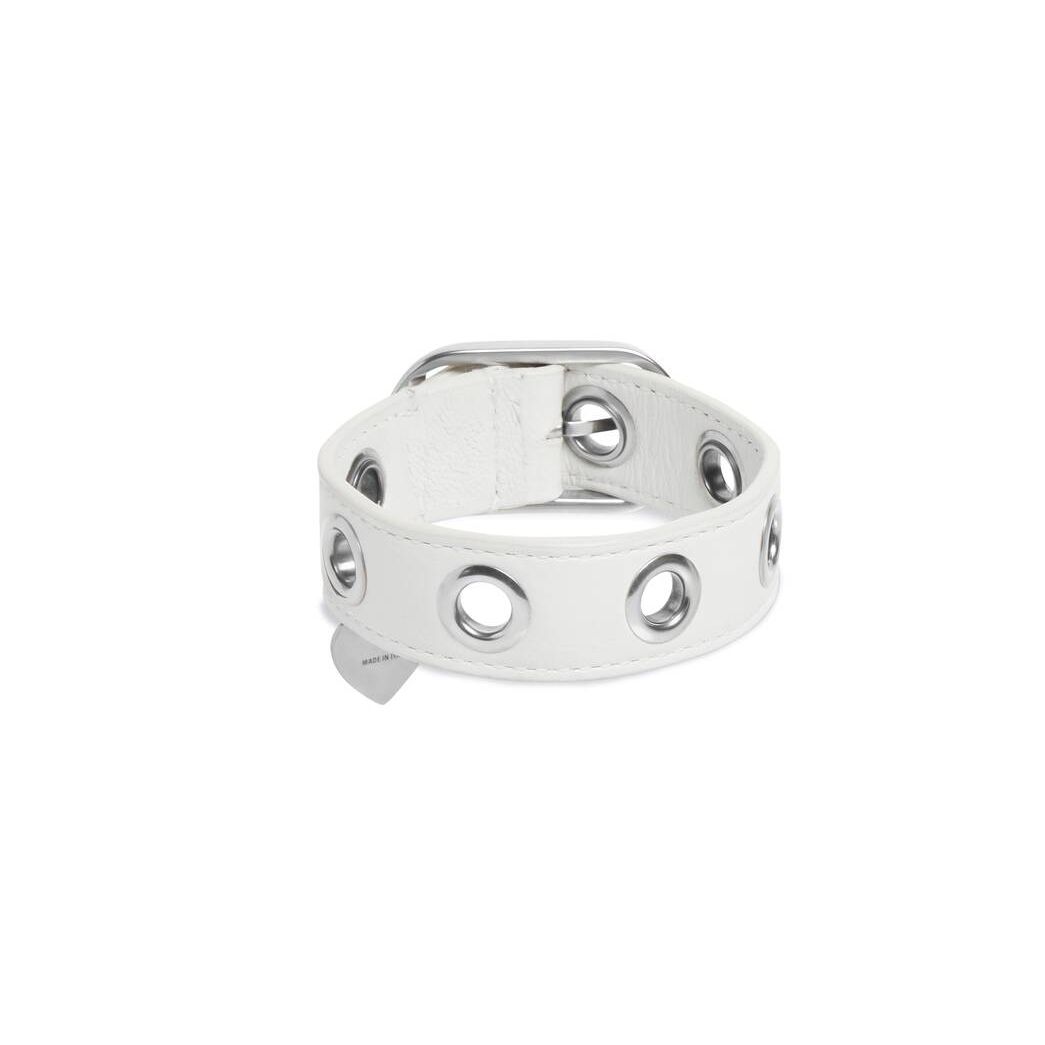 Women's Balenciaga Le Cagole Bracelet Jewelry White | 0314PTLBD