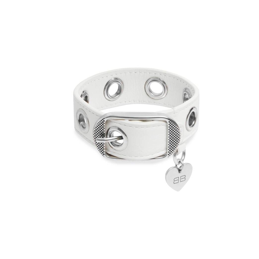 Women\'s Balenciaga Le Cagole Bracelet Jewelry White | 0314PTLBD