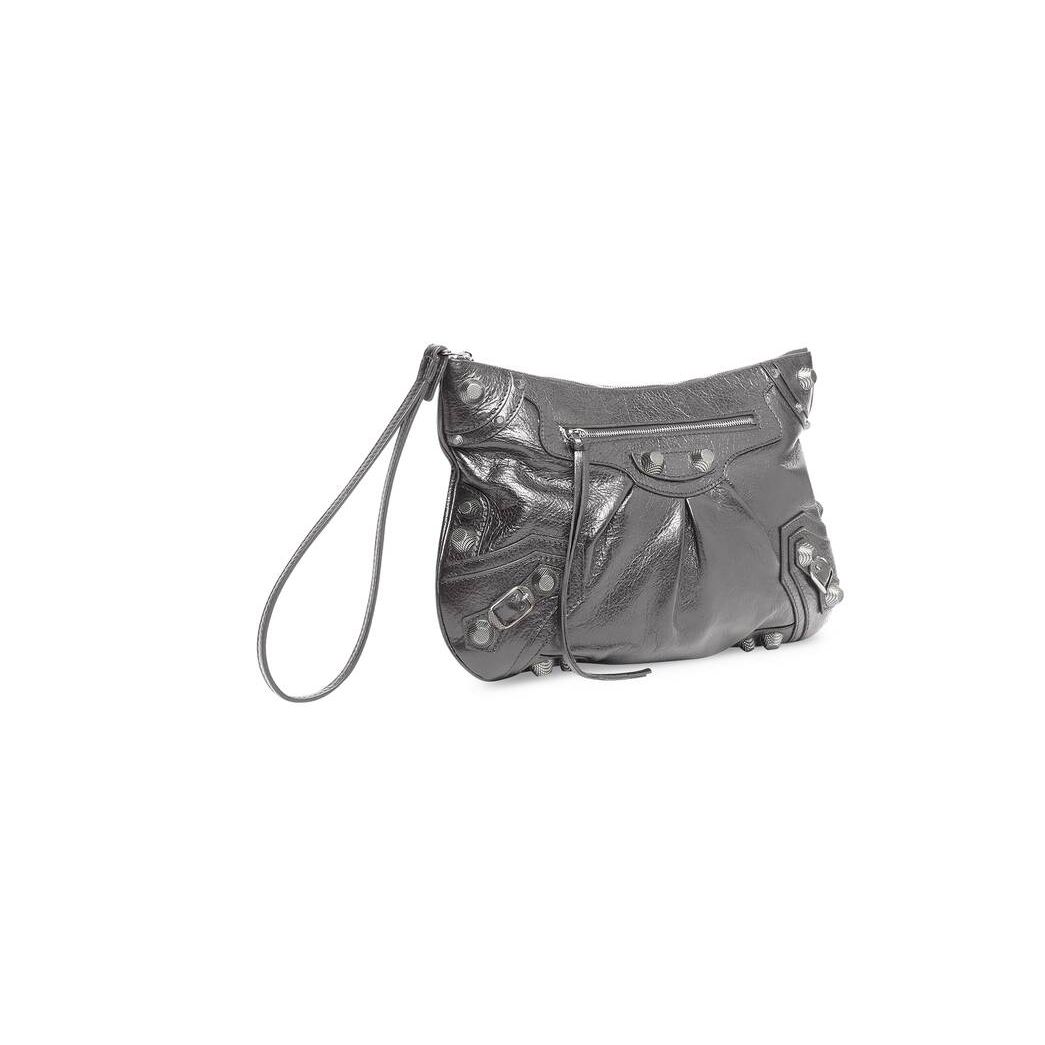 Women's Balenciaga Le Cagole Large Pouch Pouches Dark Grey | 6721CGOIQ