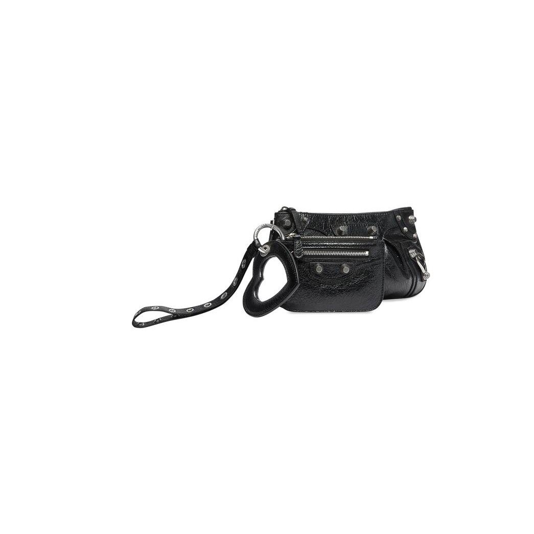 Women's Balenciaga Le Cagole Mini Multipouch Pouches Black | 8576FGVTY