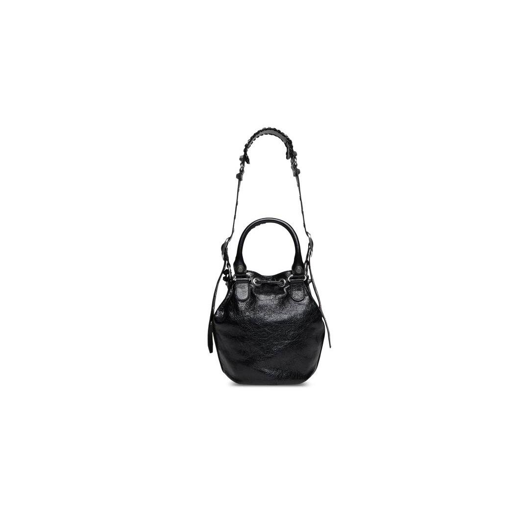 Women's Balenciaga Le Cagole Small Bucket Handbag Black | 2547XFUTI