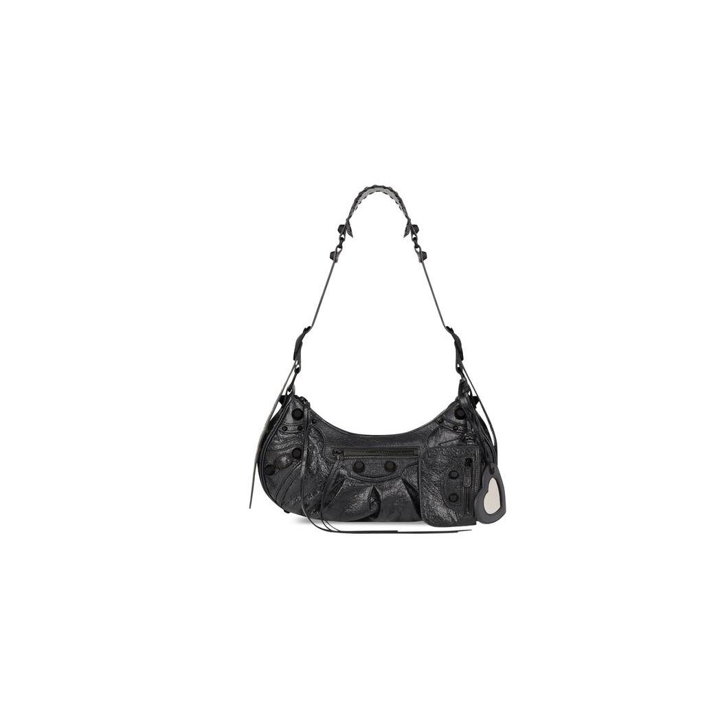 Women\'s Balenciaga Le Cagole Small Shoulder Bags Black | 2608PMCXK