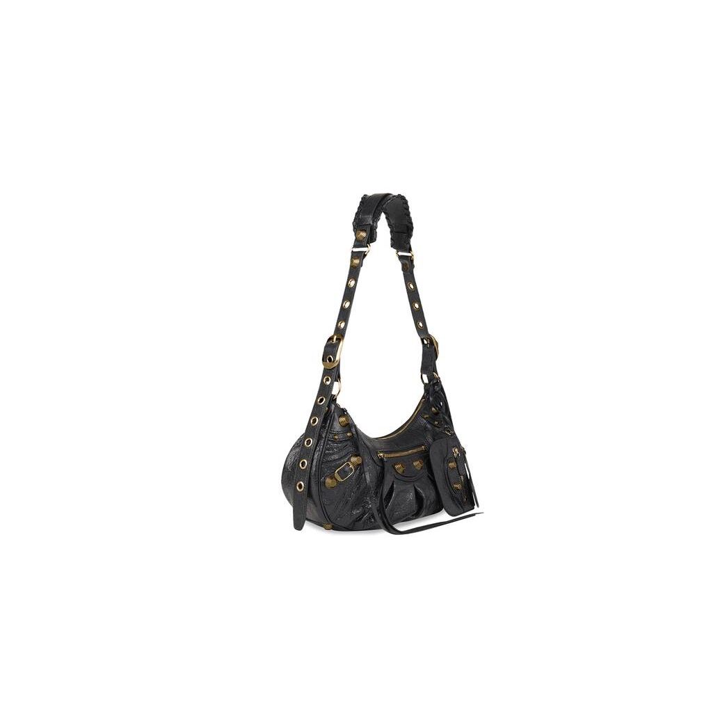 Women's Balenciaga Le Cagole Small Shoulder Bags Black | 9614IKGSH