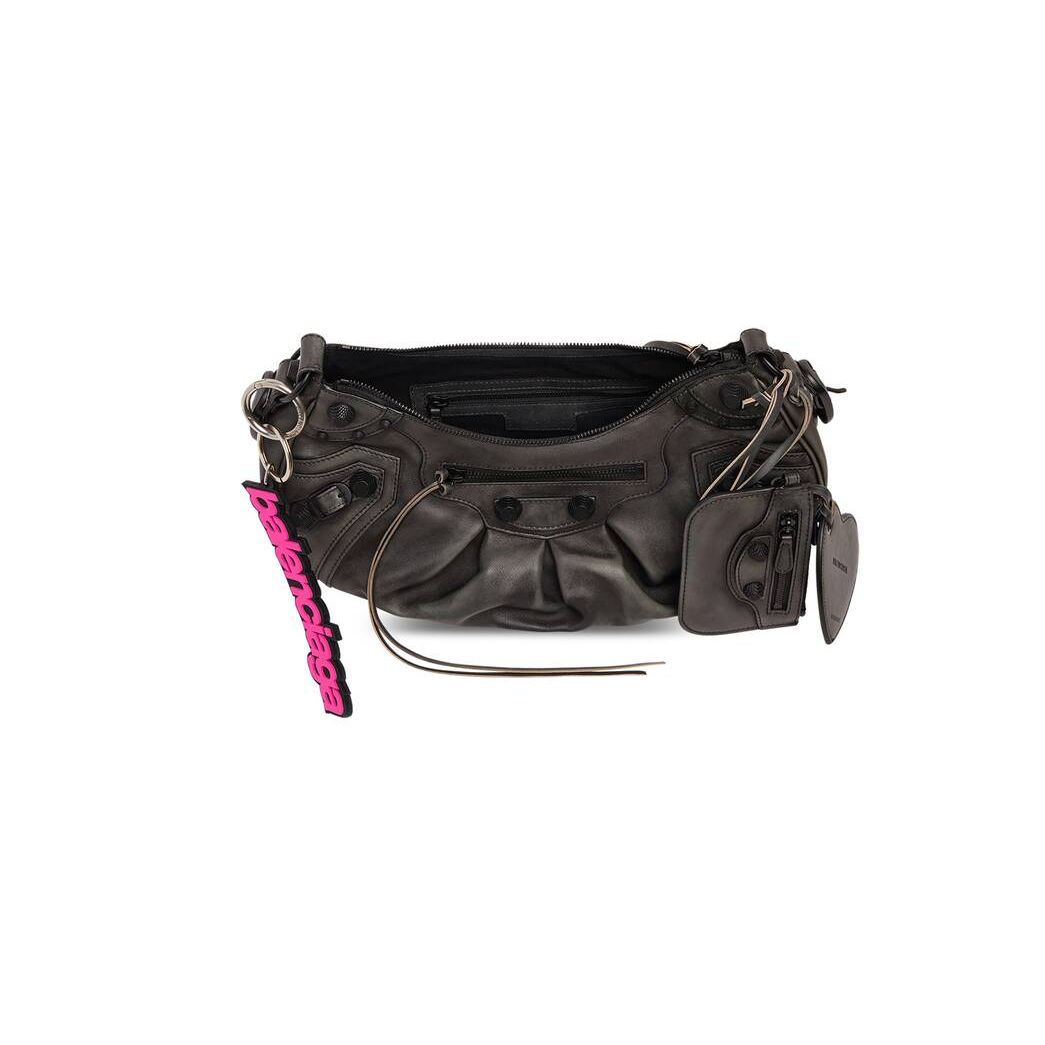 Women's Balenciaga Le Cagole Small Used Shoulder Bags Black | 0187DUENH