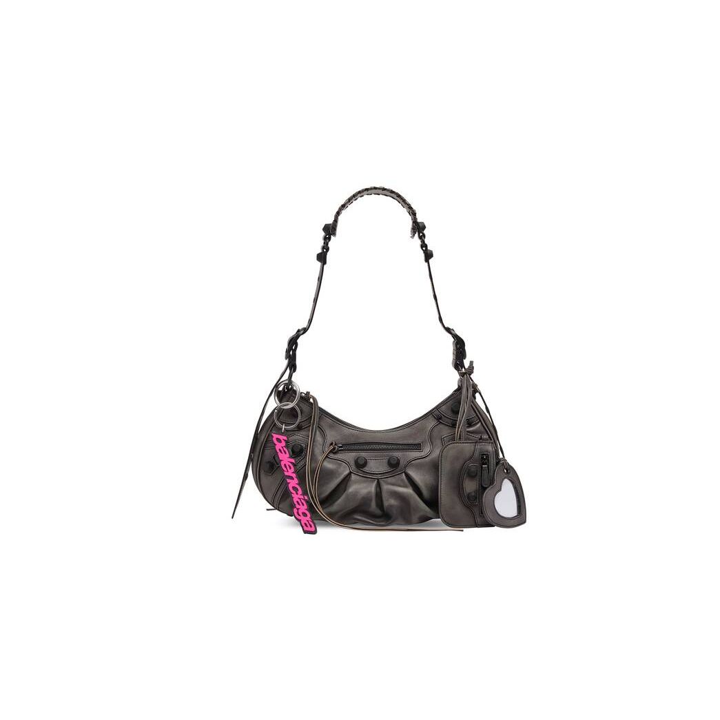 Women\'s Balenciaga Le Cagole Small Used Shoulder Bags Black | 0187DUENH