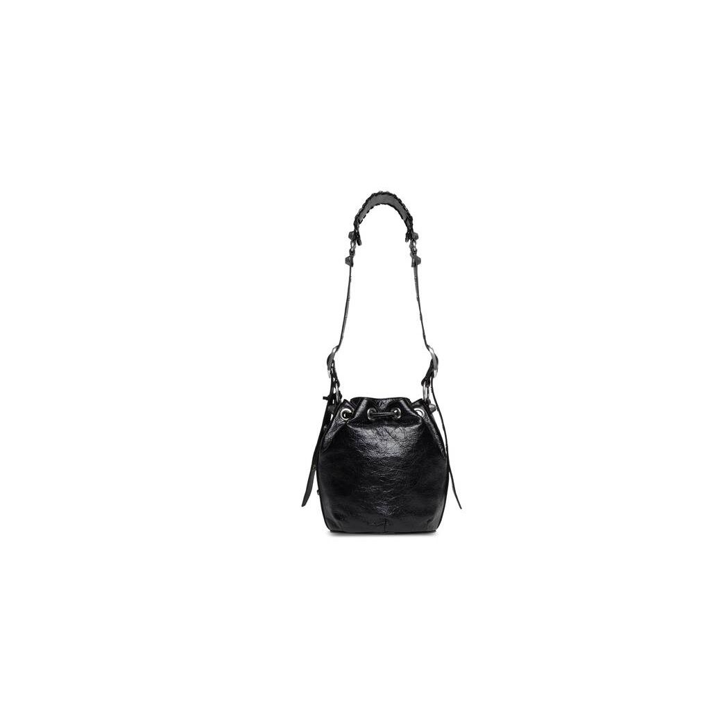 Women's Balenciaga Le Cagole Xs Bucket Handbag Black | 2913ONVIA