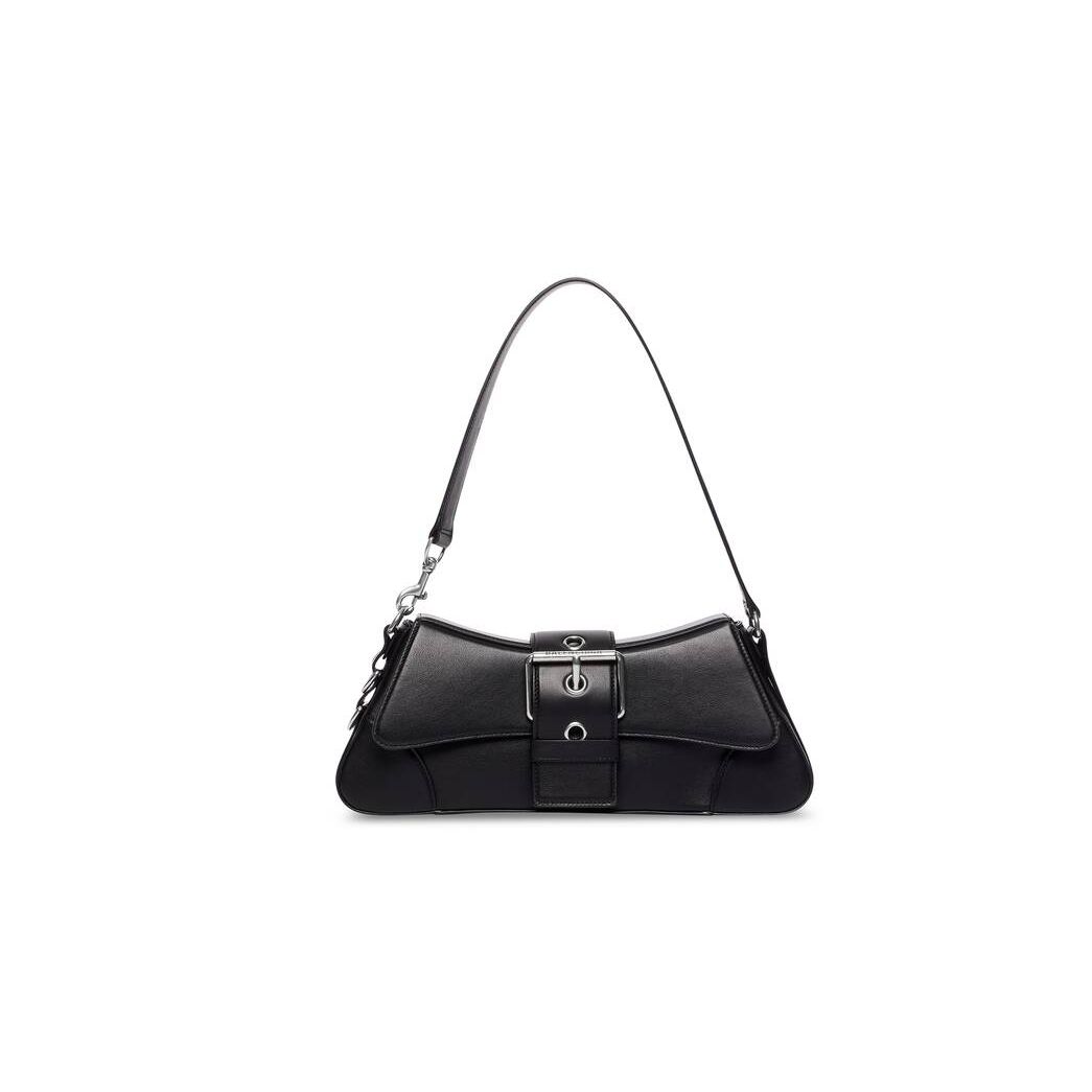 Women's Balenciaga Lindsay Medium Shoulder Bags Black | 8301IGPAO