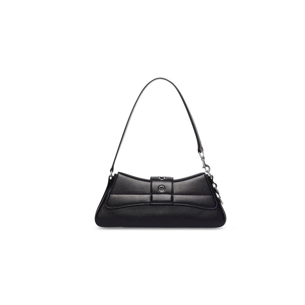 Women's Balenciaga Lindsay Medium Shoulder Bags Black | 8301IGPAO