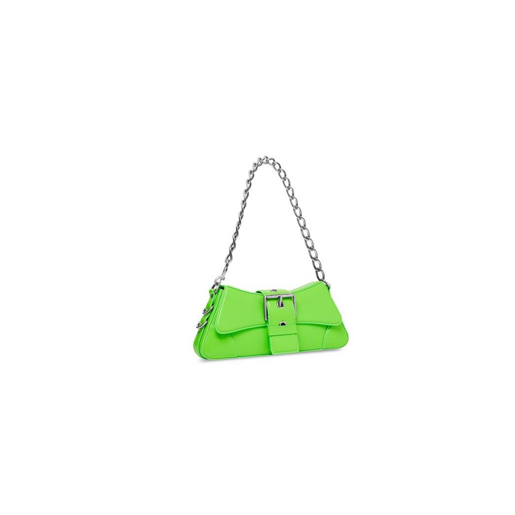 Women's Balenciaga Lindsay Small Strap Shoulder Bags Light Green | 3261PRWZT