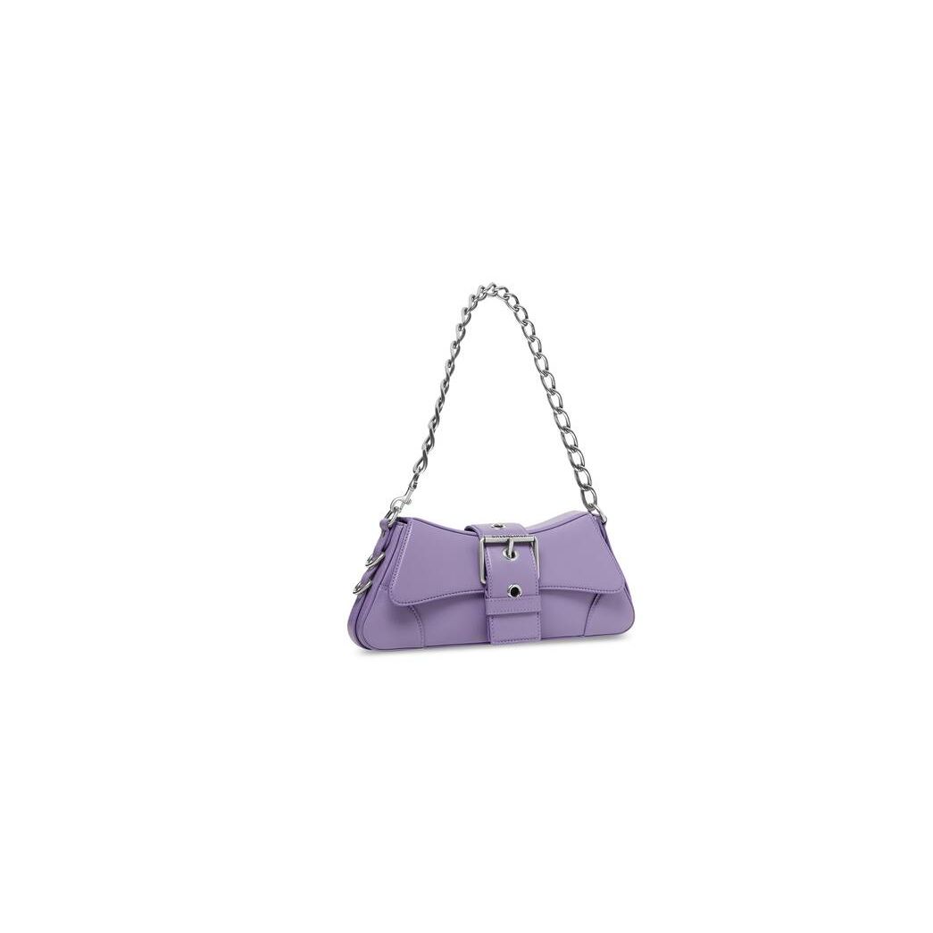 Women's Balenciaga Lindsay Small Strap Shoulder Bags Purple | 4831ANYPU