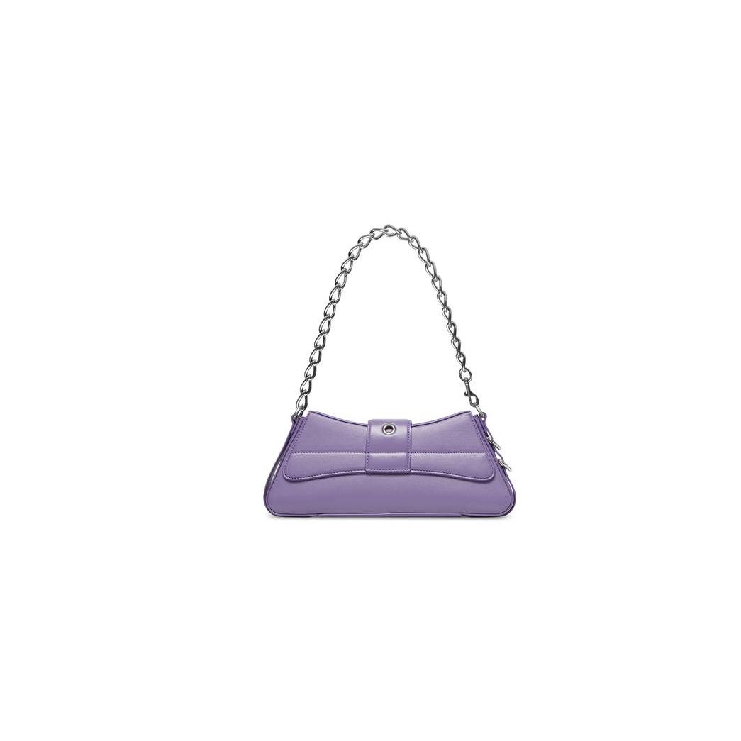 Women's Balenciaga Lindsay Small Strap Shoulder Bags Purple | 4831ANYPU