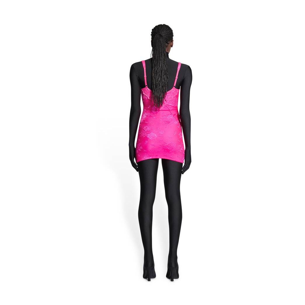 Women's Balenciaga Lingerie Mini Dress Skirts Pink | 2413TUBHN