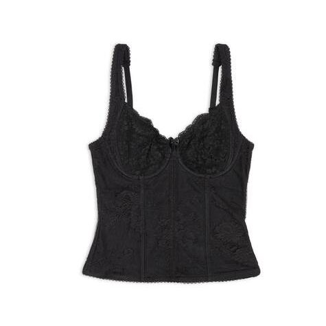 Women's Balenciaga Lingerie Tops Black | 5197HTKDC